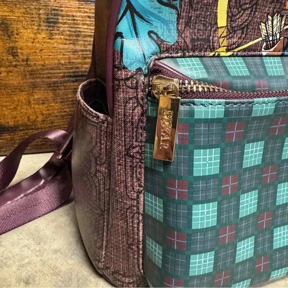 Danielle Nicole Purple and Teal Backpack - Picture 9 of 10